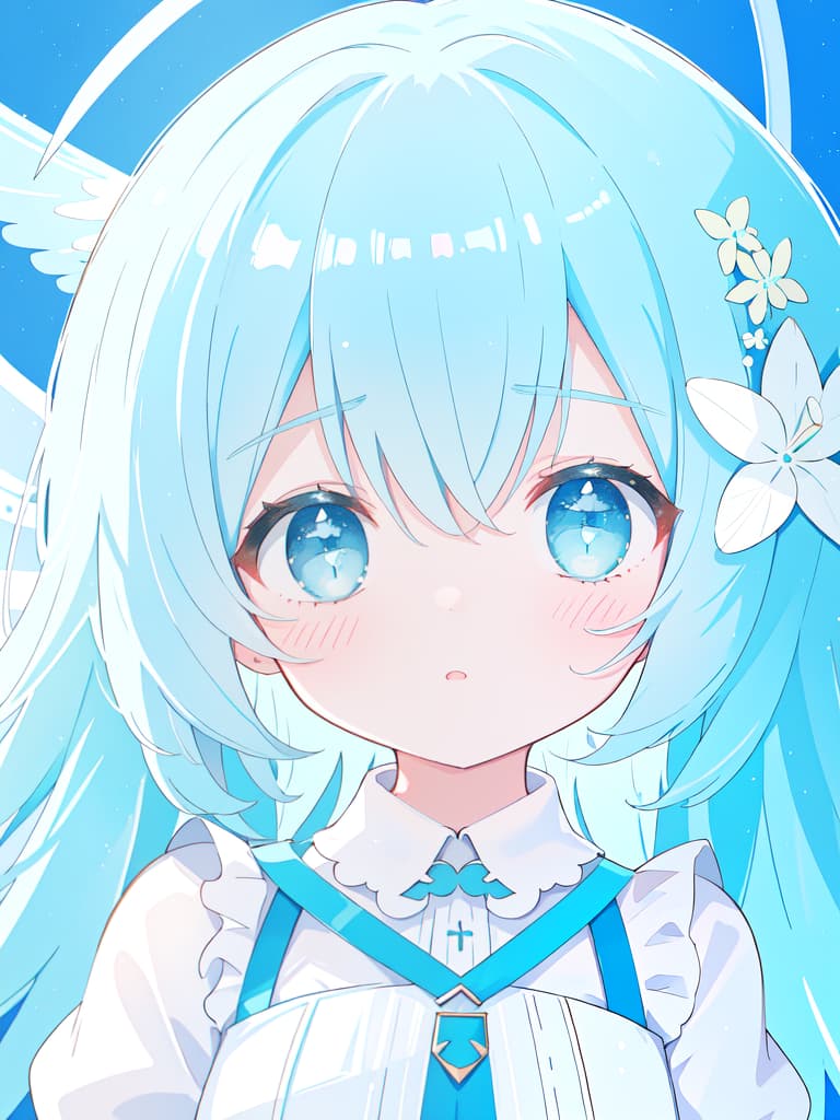  A cute girl with light blue hairA cute girl with l, masterpiece, best quality,8k,ultra detailed,high resolution,an extremely delicate and beautiful,hyper detail