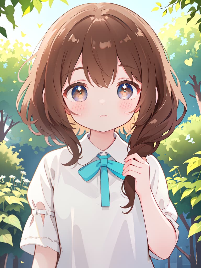  A cute girl with brown hair, masterpiece, best quality,8k,ultra detailed,high resolution,an extremely delicate and beautiful,hyper detail