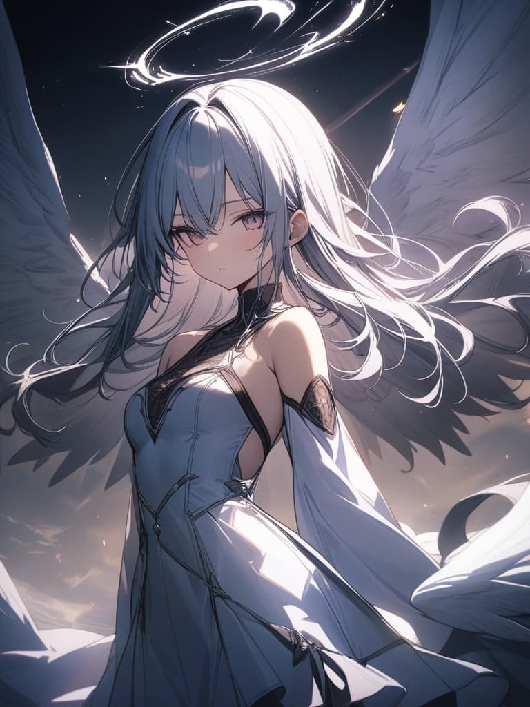  Angel and Devil, Angel Wings, Devil Wings, Cute, Devil, masterpiece, best quality,8k,ultra detailed,high resolution,an extremely delicate and beautiful,hyper detail