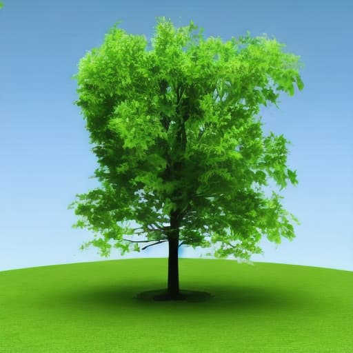  generate a green place at house with some tree