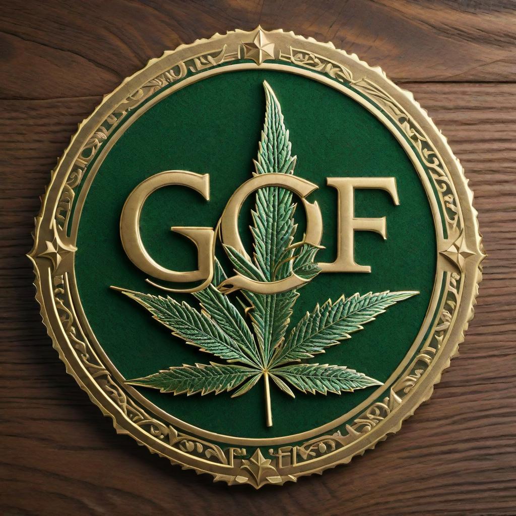  A logo for the Ganja Golf Association (GGA). The logo should incorporate elements of both golf and cannabis, emphasizing that 'Golf and weed are made for each other.' Use green colors and ensure it looks professional and appealing. Include the abbreviation 'GGA' prominently in the design. hyperrealistic, full body, detailed clothing, highly detailed, cinematic lighting, stunningly beautiful, intricate, sharp focus, f/1. 8, 85mm, (centered image composition), (professionally color graded), ((bright soft diffused light)), volumetric fog, trending on instagram, trending on tumblr, HDR 4K, 8K