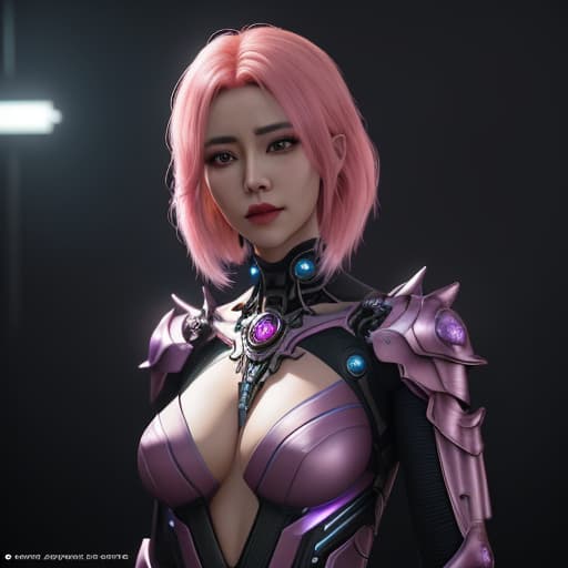  (extremely detailed CG unity 8k wallpaper), full shot body photo of the most beautiful artwork in the world, a ,pink hair,wearing a costume, cyberpunk art, ,cybernetic demon, Many Small_purple_glowing_source_engine on cloth(1.5), intricate asin armor, cyberpunk angry gorgeous druid, 3d,cg,Lens_Flare, trending on ArtStation, trending on CGSociety, Intricate, High Detail, Sharp focus, dramatic, photorealistic painting art by midjourney and greg rutkowski, by Cedric Seaut (Keos Masons),style by ivan talavera and artgerm,by lee griggs and jason chan, rendered in lumion,2030s hyperrealistic, full body, detailed clothing, highly detailed, cinematic lighting, stunningly beautiful, intricate, sharp focus, f/1. 8, 85mm, (centered image composition), (professionally color graded), ((bright soft diffused light)), volumetric fog, trending on instagram, trending on tumblr, HDR 4K, 8K