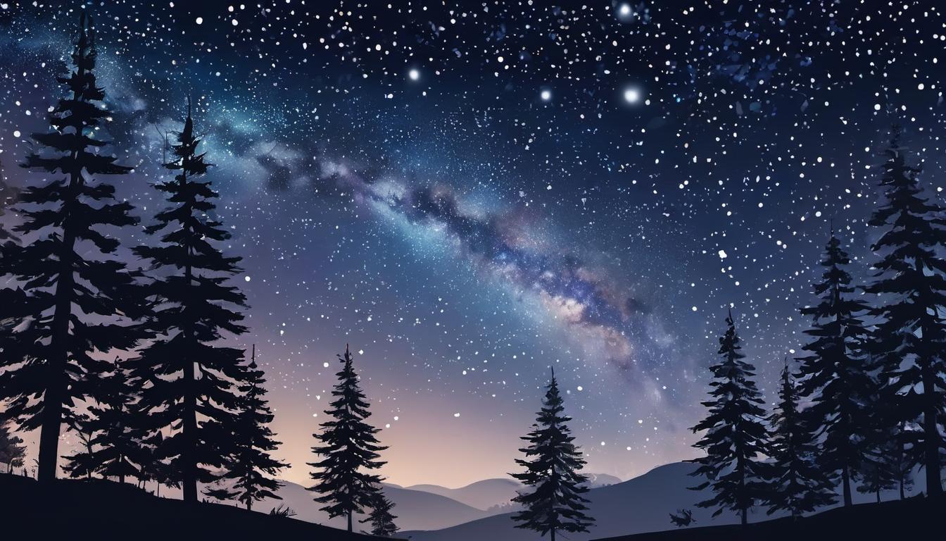  digital illustration, A roadmap, marked with personal goals like a journal, a tree, and a star, background of a starry night sky, aspirations tailored to individual journey and dreams, guiding star, personalized goals, looking at viewer, dynamic pose, (intricate details, masterpiece, best quality)