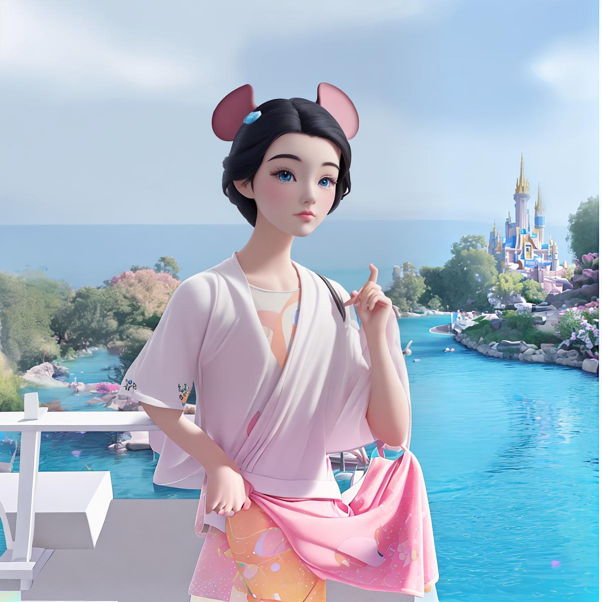  modern disney style, happiness