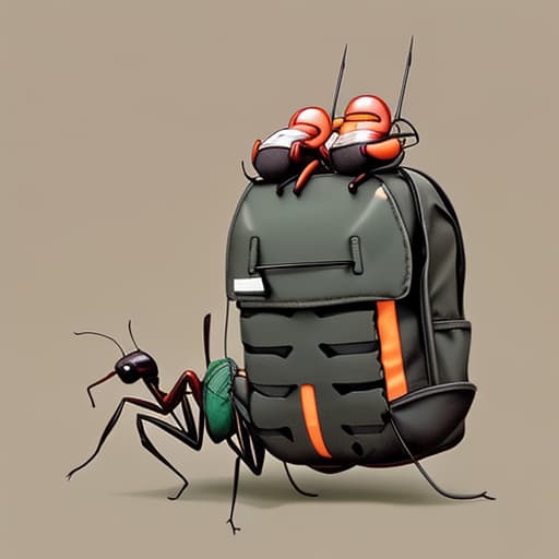  Ant with a backpack