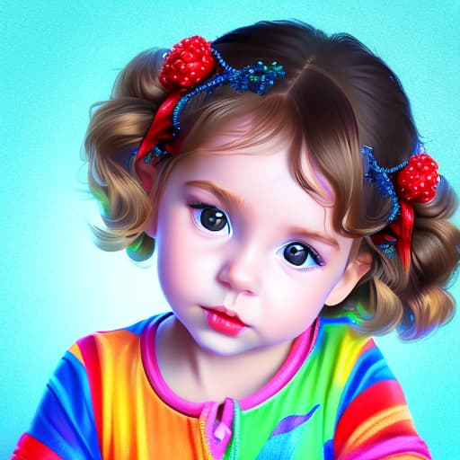 portrait+ style niña pequeña de 4 añitos superhoerina para q los villanos no hagan mal los seduce con su dizfraz cual tiene abujero por donde se les escapa enormes senos