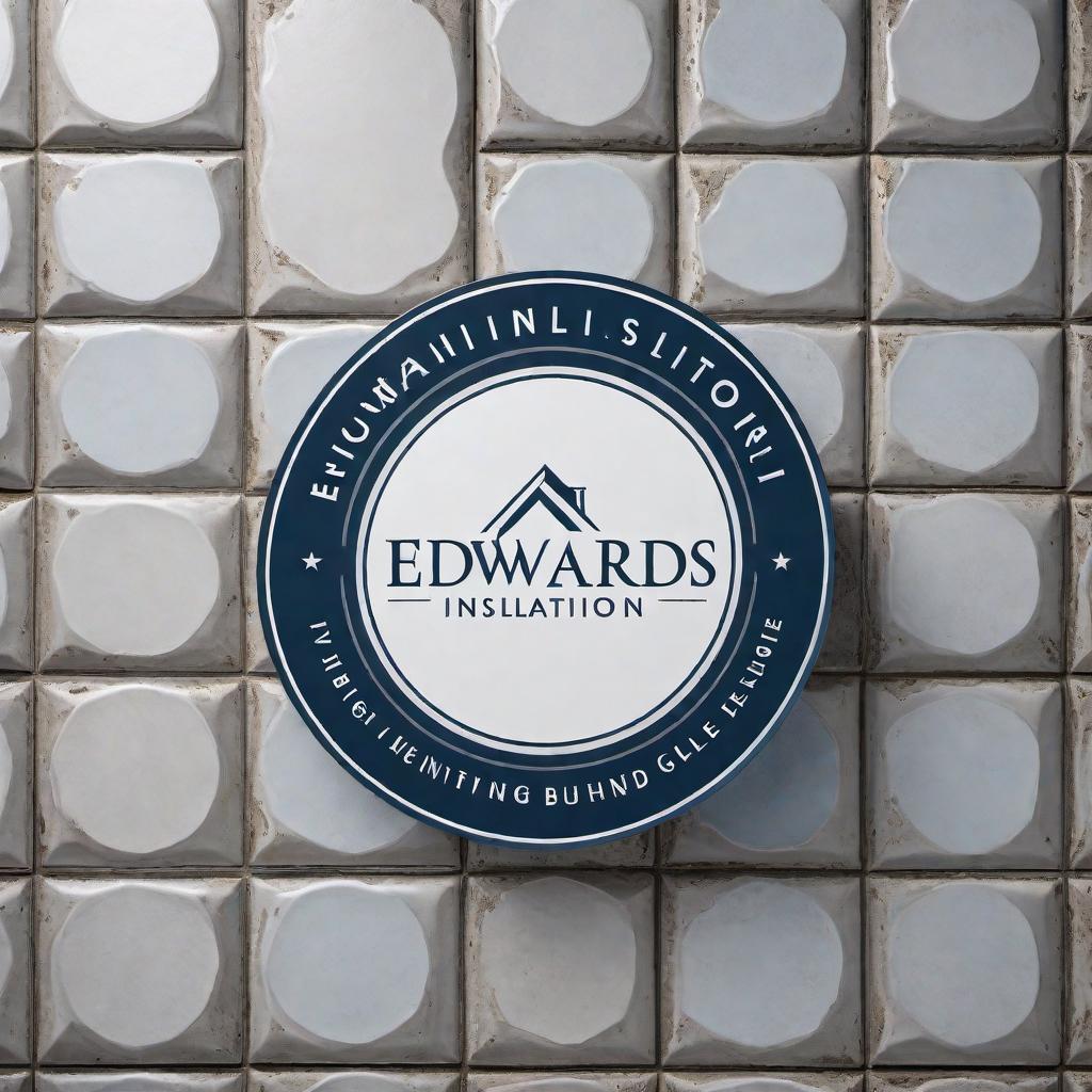  Create a modern, clean logo for a tile installation business called 'Edwards Installations'. The logo should include tile patterns or a notched trowel, with neutral tones like black, white, or gray, and a touch of blue or green. The catchphrase 'Precision in Every Tile' should be incorporated into the design. hyperrealistic, full body, detailed clothing, highly detailed, cinematic lighting, stunningly beautiful, intricate, sharp focus, f/1. 8, 85mm, (centered image composition), (professionally color graded), ((bright soft diffused light)), volumetric fog, trending on instagram, trending on tumblr, HDR 4K, 8K