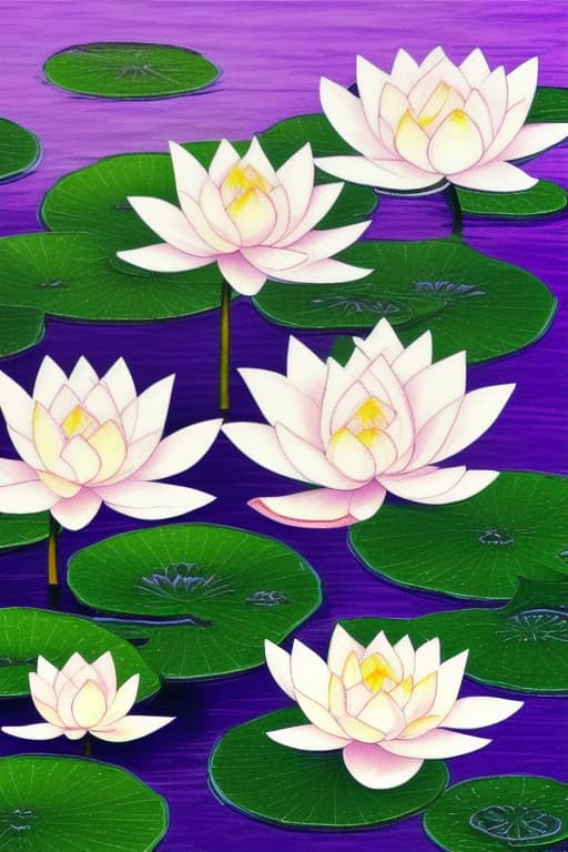  Image of 1 white lotus flower in heaven with serenity tone and holy spirituality mood create overall image in pastel palette