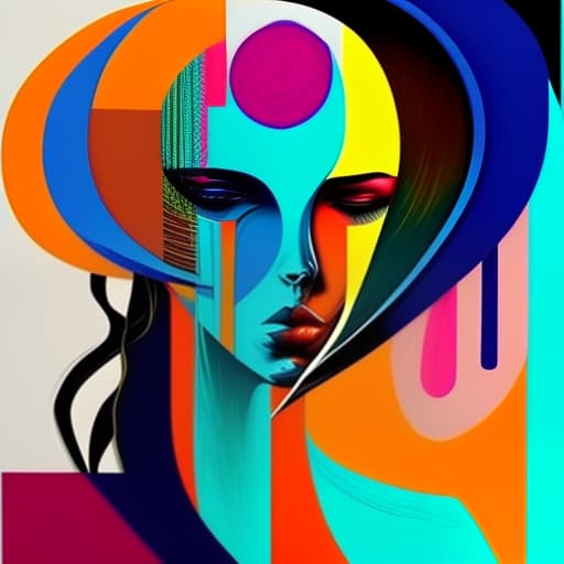 estilovintedois abstract artwork woman