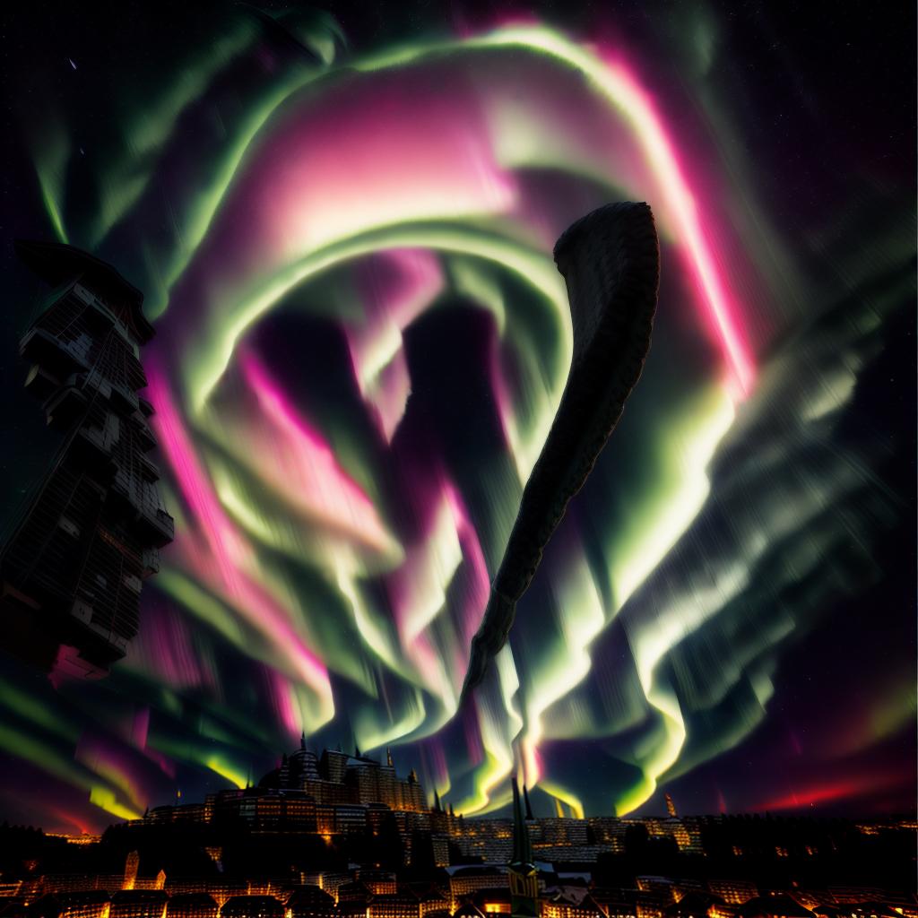  Aurora in switzerland, best quality, masterpiece