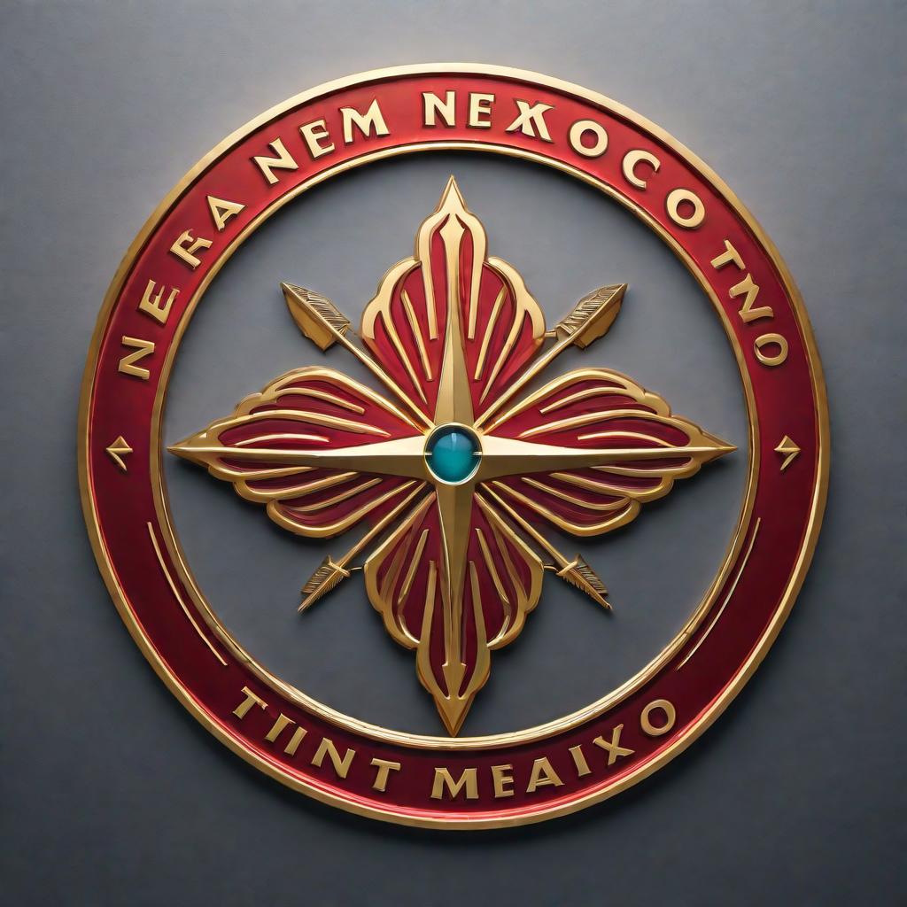  Design a logo for New Mexico Tint incorporating the Zia symbol. The design should be sleek, modern, and visually appealing, showcasing the Zia symbol in a creative way that represents the essence of New Mexico Tint. hyperrealistic, full body, detailed clothing, highly detailed, cinematic lighting, stunningly beautiful, intricate, sharp focus, f/1. 8, 85mm, (centered image composition), (professionally color graded), ((bright soft diffused light)), volumetric fog, trending on instagram, trending on tumblr, HDR 4K, 8K