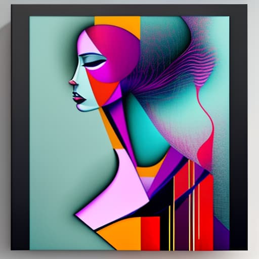 estilovintedois abstract artwork woman