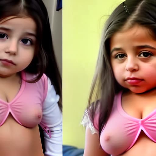  niña pequeña de 4 añitos de edad nacionalidad chilena con uniforme colegial chileno muestra sus enormes tetas al aire mientras le dan por la en video o infantil 