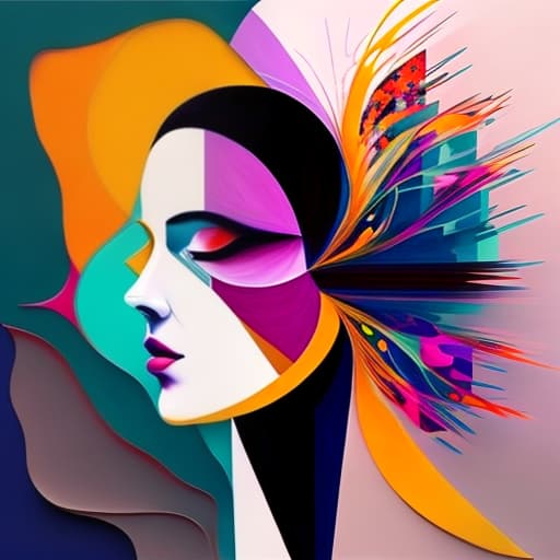 estilovintedois abstract artwork woman