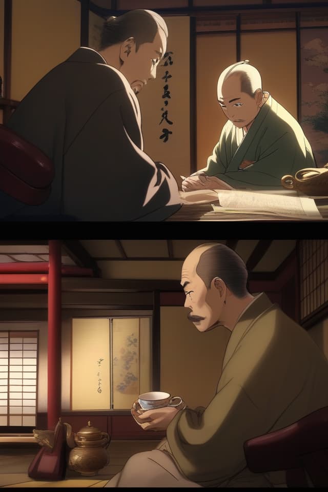  Super Detail,8k,High Resolution,Absurd,Adoption,Detail,Delicate Composition,Cinematic Angle,Bold Composition,Detail,{{Japanese Japanese Room:1.4}}(father's back){Japanese room,chabudai,teacup on chabudai,father sitting in front of chabudai🧘.‍♂,father reading newspaper},top quality,masterpiece,