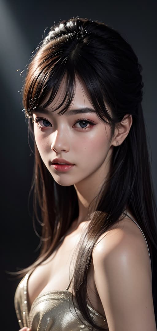  Best quality, masterpiece, ultra high res, (photorealistic:1.4), raw photo, (detail face:1.3), (realistic skin), deep shadow, dramatic lighting, feminine, stylish, ethereal beauty, Japanese, beautiful eyes, gentle, elegant, teardrop eyes, beautiful waist, beautiful shoulders, beautiful, deep shadow, dramatic lighting, portrait, portrait size, unedited, symmetrical balance