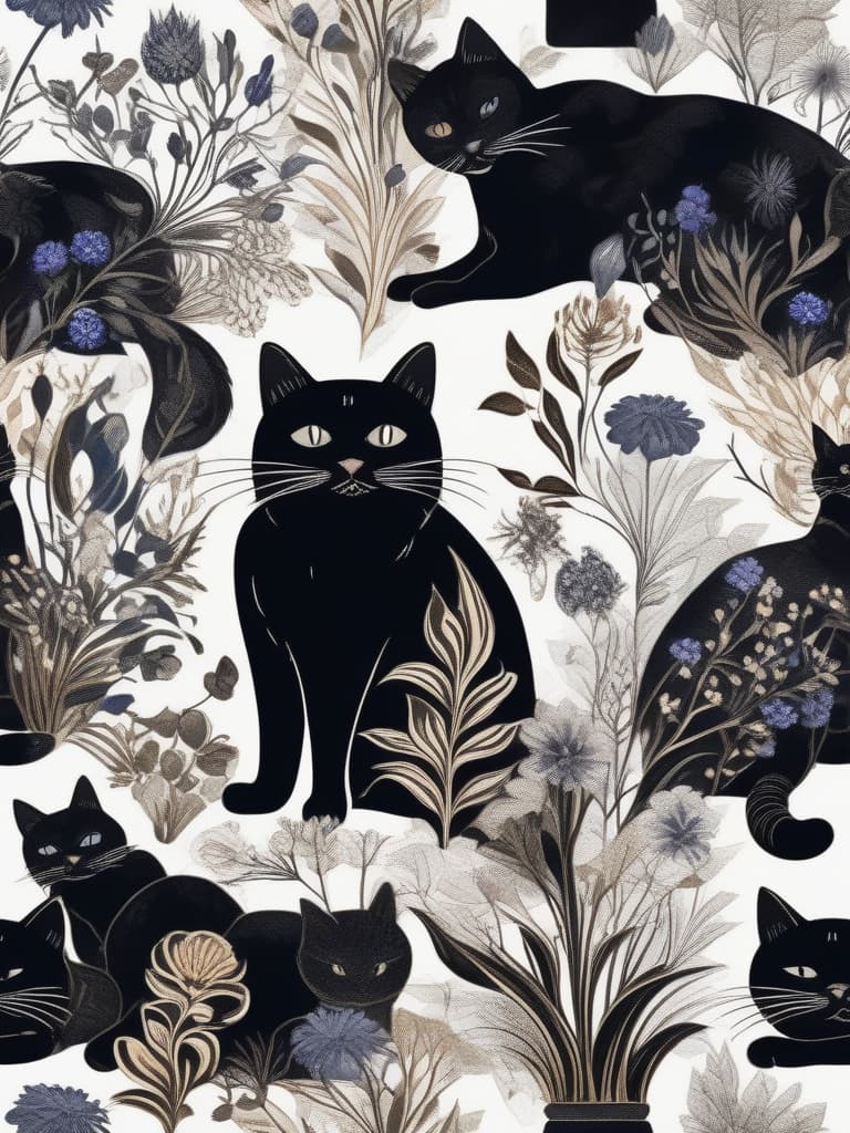  Black cat metamorphose Flower, masterpiece, best quality,8k,ultra detailed,high resolution,an extremely delicate and beautiful,hyper detail