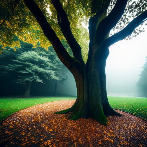  tree hyperrealistic, full body, detailed clothing, highly detailed, cinematic lighting, stunningly beautiful, intricate, sharp focus, f/1. 8, 85mm, (centered image composition), (professionally color graded), ((bright soft diffused light)), volumetric fog, trending on instagram, trending on tumblr, HDR 4K, 8K