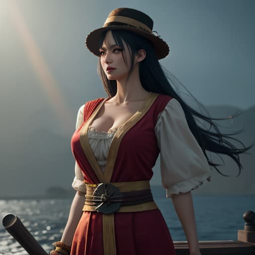  all of luffy crew hyperrealistic, full body, detailed clothing, highly detailed, cinematic lighting, stunningly beautiful, intricate, sharp focus, f/1. 8, 85mm, (centered image composition), (professionally color graded), ((bright soft diffused light)), volumetric fog, trending on instagram, trending on tumblr, HDR 4K, 8K