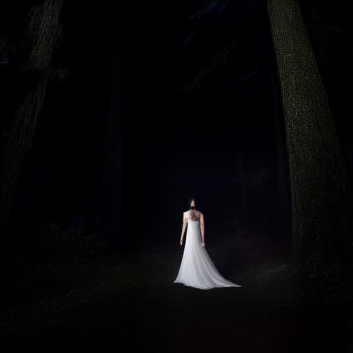  Enchanted Forests hyperrealistic, full body, detailed clothing, highly detailed, cinematic lighting, stunningly beautiful, intricate, sharp focus, f/1. 8, 85mm, (centered image composition), (professionally color graded), ((bright soft diffused light)), volumetric fog, trending on instagram, trending on tumblr, HDR 4K, 8K