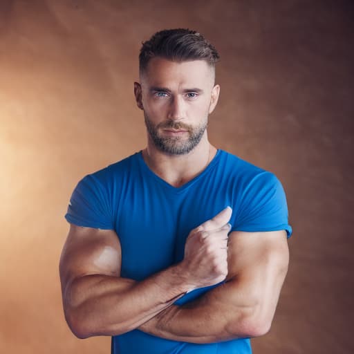 portrait+ style Russian queer gymnast brunette hunk dilf dude face