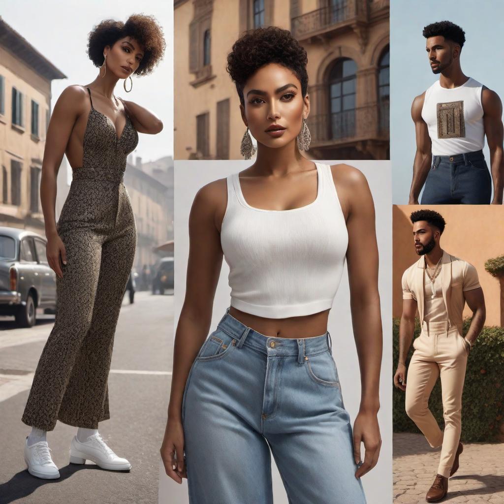  Create a cartoon version of a person of mixed Black and Italian ethnicity. The character should exhibit a harmonious blend of features from both backgrounds, showcasing the beauty and richness of their diverse heritage. The setting should have cartoonish hints of both Italian culture, such as architecture or countryside, and elements that represent the Black heritage, creating a visually stunning and culturally rich scene. The overall tone should be celebratory and proud, highlighting the uniqueness of mixed-race heritage. hyperrealistic, full body, detailed clothing, highly detailed, cinematic lighting, stunningly beautiful, intricate, sharp focus, f/1. 8, 85mm, (centered image composition), (professionally color graded), ((bright soft diffused light)), volumetric fog, trending on instagram, trending on tumblr, HDR 4K, 8K