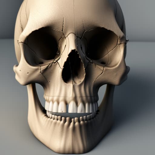  Realistic Skull missing teeth