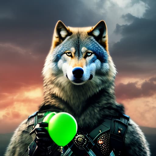 mdjrny-v4 style Male Wolf Character Prince Alone very Angry ,Swimming Trunks , Room Full of Balloons ,Hugging a massive Green Balloon until it Busts,Muscle Body ,Popping balloon,Drawn Manga Style hyperrealistic, full body, detailed clothing, highly detailed, cinematic lighting, stunningly beautiful, intricate, sharp focus, f/1. 8, 85mm, (centered image composition), (professionally color graded), ((bright soft diffused light)), volumetric fog, trending on instagram, trending on tumblr, HDR 4K, 8K