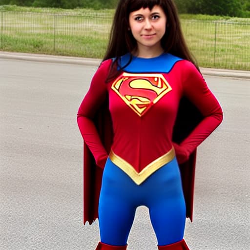   of s with costume of superheroine where they look huge s