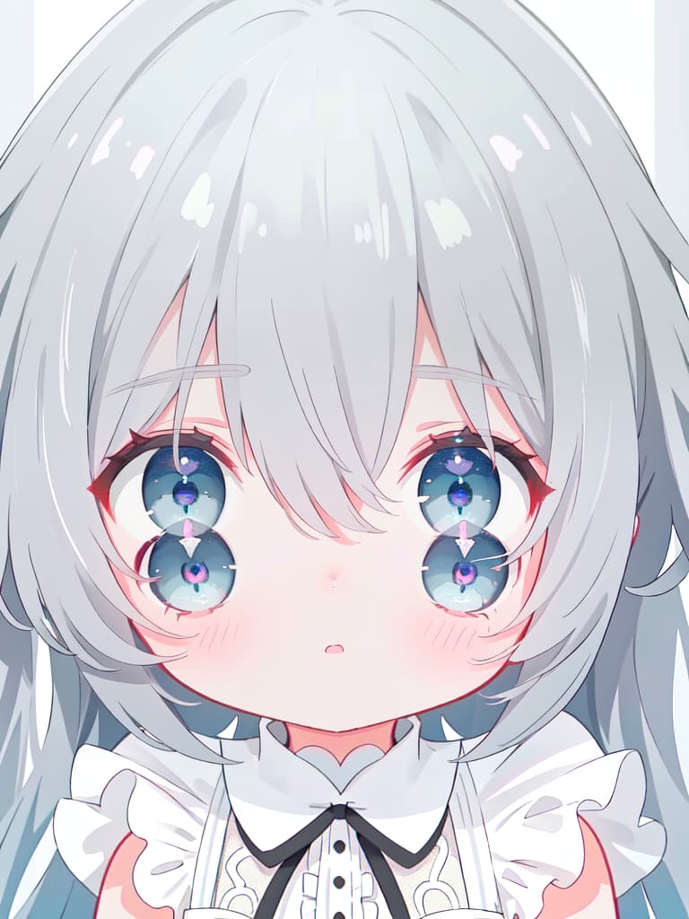  A cute girl with gray hairA cute girl with gray ha, masterpiece, best quality,8k,ultra detailed,high resolution,an extremely delicate and beautiful,hyper detail