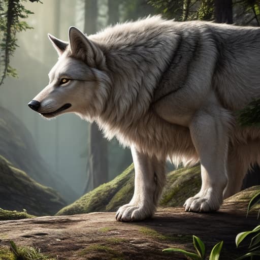  anthro, white wolf, , , muscular, veiny muscles, shorts, , looking at viewer, realistic fur, detailed background, wilderness background, hyper realism, RAW photo, (realism, photorealistic:1.3), detailed, hi res hyperrealistic, full body, detailed clothing, highly detailed, cinematic lighting, stunningly beautiful, intricate, sharp focus, f/1. 8, 85mm, (centered image composition), (professionally color graded), ((bright soft diffused light)), volumetric fog, trending on instagram, trending on tumblr, HDR 4K, 8K