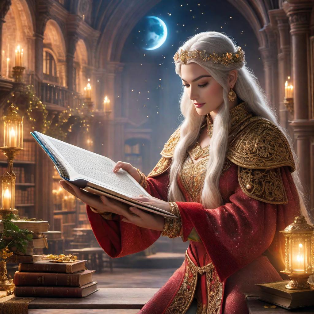  Imagine a colorful magical book (representing MacBook Air M1) with sparkles around it. Next to the book, visualize a friendly helper (representing another MacBook Air) guiding and supporting the book's restoration process. The scene is bright and whimsical, like a magical adventure unfolding. hyperrealistic, full body, detailed clothing, highly detailed, cinematic lighting, stunningly beautiful, intricate, sharp focus, f/1. 8, 85mm, (centered image composition), (professionally color graded), ((bright soft diffused light)), volumetric fog, trending on instagram, trending on tumblr, HDR 4K, 8K