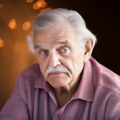 portrait+ style Russian queer gymnast brunette hunk grandfather dude face