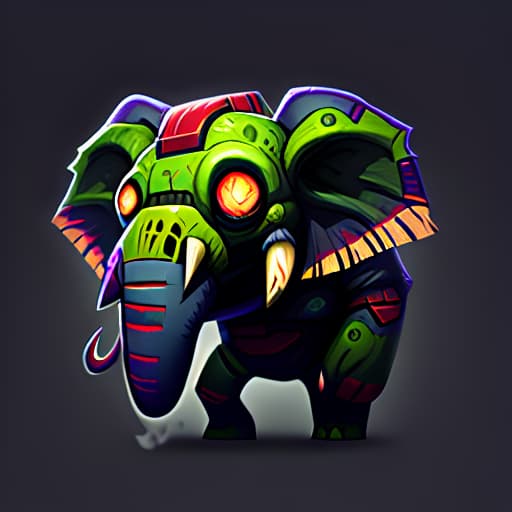  zombie elephant hyperrealistic, full body, detailed clothing, highly detailed, cinematic lighting, stunningly beautiful, intricate, sharp focus, f/1. 8, 85mm, (centered image composition), (professionally color graded), ((bright soft diffused light)), volumetric fog, trending on instagram, trending on tumblr, HDR 4K, 8K