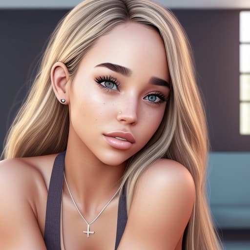  Charly Jordan, ultra realistic rendering Perfect face, Adult face, realistic body (Full body)