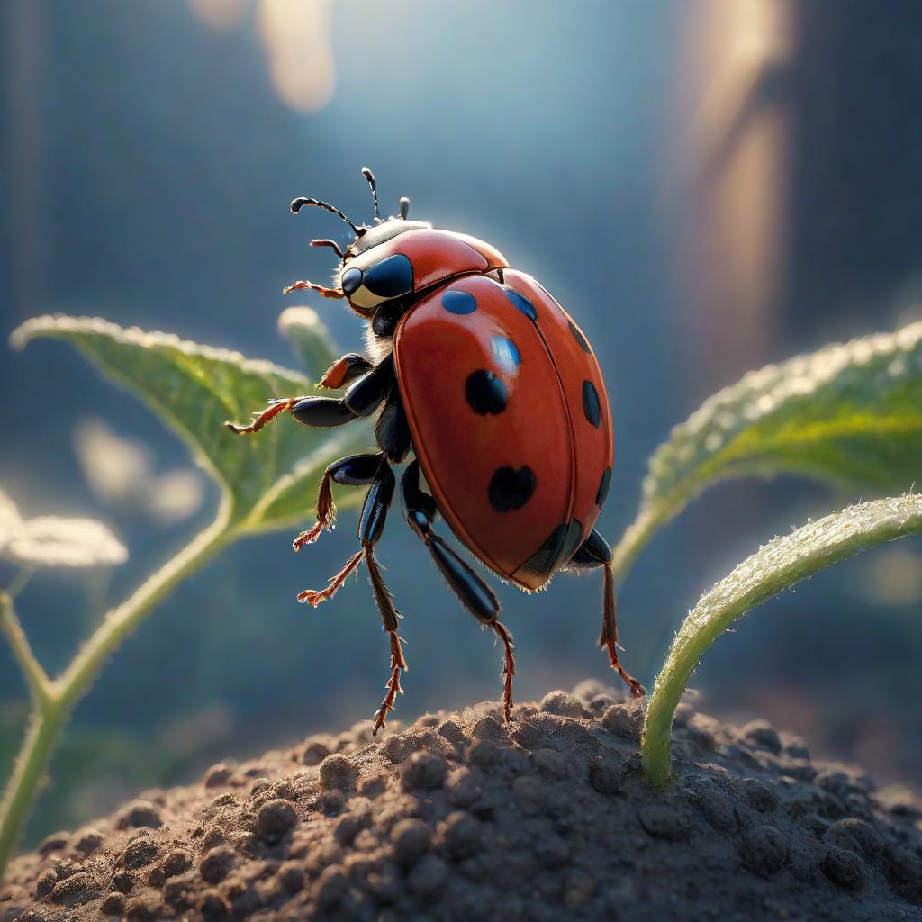  Lady bug hyperrealistic, full body, detailed clothing, highly detailed, cinematic lighting, stunningly beautiful, intricate, sharp focus, f/1. 8, 85mm, (centered image composition), (professionally color graded), ((bright soft diffused light)), volumetric fog, trending on instagram, trending on tumblr, HDR 4K, 8K