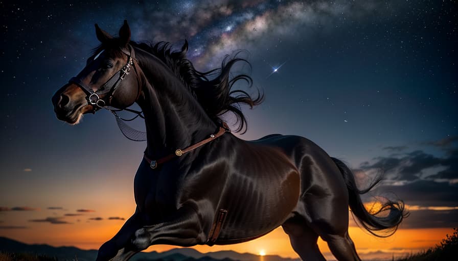  Best quality, masterpiece, ultra high res, (photorealistic:1.4), raw photo, (realistic skin), ((((masterpiece)))), best quality, very high resolution, ultra detailed, in frame, star, sky, horse, galactic, shining, wild, mane, fast, cosmic, majestic, celestial, constellation, stallion, free, powerful, luminous, space, wonder, ethereal, magical, deep shadow, dramatic lighting