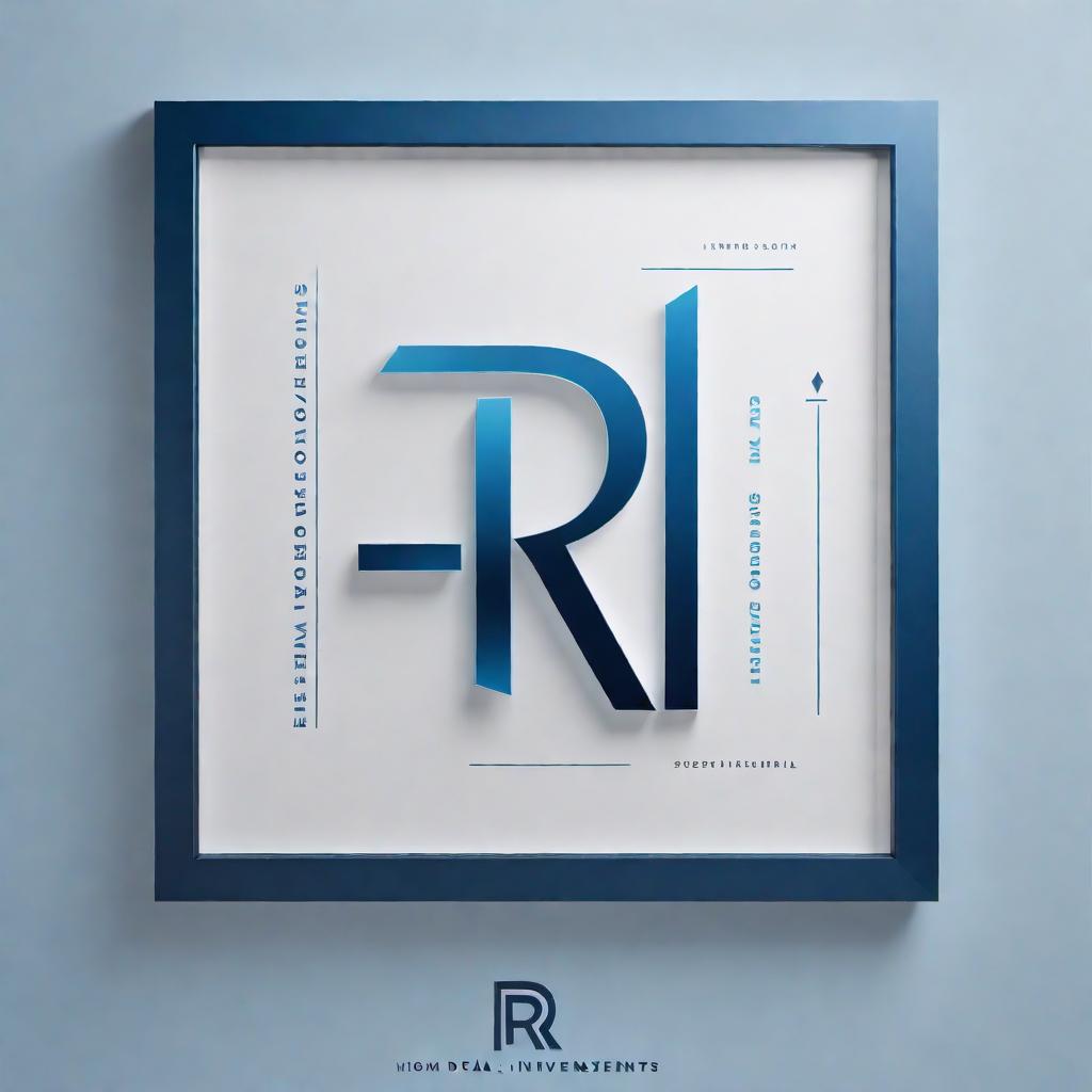  A high-quality corporate logo for 'R Deal Investments'. The design should convey professionalism, trust, and sophistication. Incorporate modern and sleek elements. Use a color scheme with shades of blue and silver, with clean, crisp typography. Ensure the company name is spelled correctly and is the focal point of the logo. Include a subtle graphical element or icon that represents finance or investments, such as a graph, chart, or abstract shape indicative of growth and success. hyperrealistic, full body, detailed clothing, highly detailed, cinematic lighting, stunningly beautiful, intricate, sharp focus, f/1. 8, 85mm, (centered image composition), (professionally color graded), ((bright soft diffused light)), volumetric fog, trending on instagram, trending on tumblr, HDR 4K, 8K