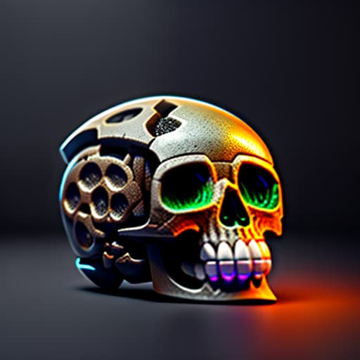 estilovintedois mini skull gaming character hyperrealistic, full body, detailed clothing, highly detailed, cinematic lighting, stunningly beautiful, intricate, sharp focus, f/1. 8, 85mm, (centered image composition), (professionally color graded), ((bright soft diffused light)), volumetric fog, trending on instagram, trending on tumblr, HDR 4K, 8K