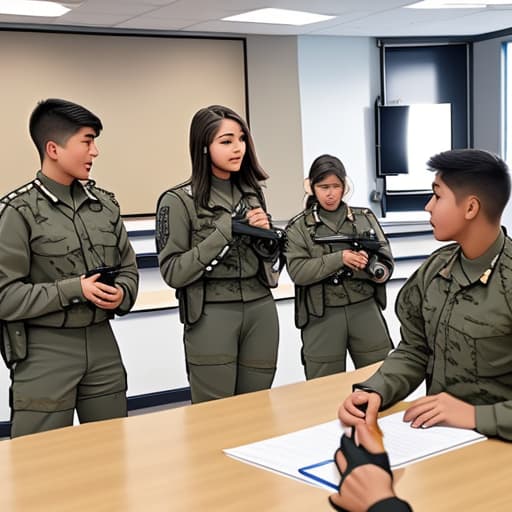  training and educational troopers in future schools with students