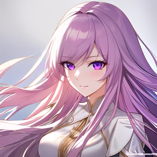  a girl manhua character with purple hair and light pink eyes with white skin wearing noble dress hyperrealistic, full body, detailed clothing, highly detailed, cinematic lighting, stunningly beautiful, intricate, sharp focus, f/1. 8, 85mm, (centered image composition), (professionally color graded), ((bright soft diffused light)), volumetric fog, trending on instagram, trending on tumblr, HDR 4K, 8K