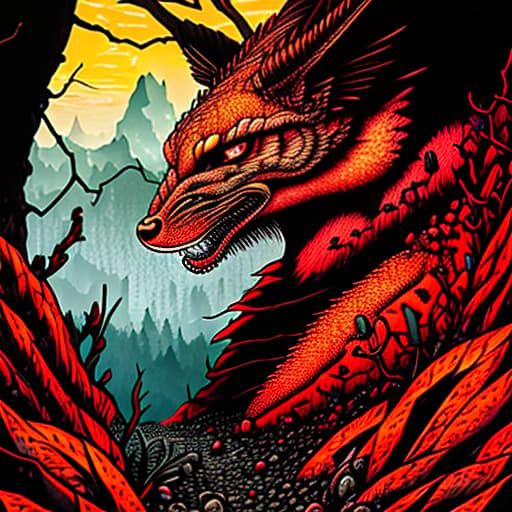  a fire dragon logo with black background Historic Landscapes, Crystal Clear, Collage Creativity, Golden Hour Glory hyperrealistic, full body, detailed clothing, highly detailed, cinematic lighting, stunningly beautiful, intricate, sharp focus, f/1. 8, 85mm, (centered image composition), (professionally color graded), ((bright soft diffused light)), volumetric fog, trending on instagram, trending on tumblr, HDR 4K, 8K