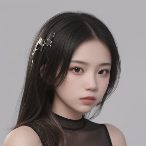  girl, best quality, solo, headshot, simple background