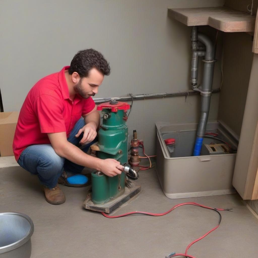  Picture a plumbing-welder making repairs in the apartment