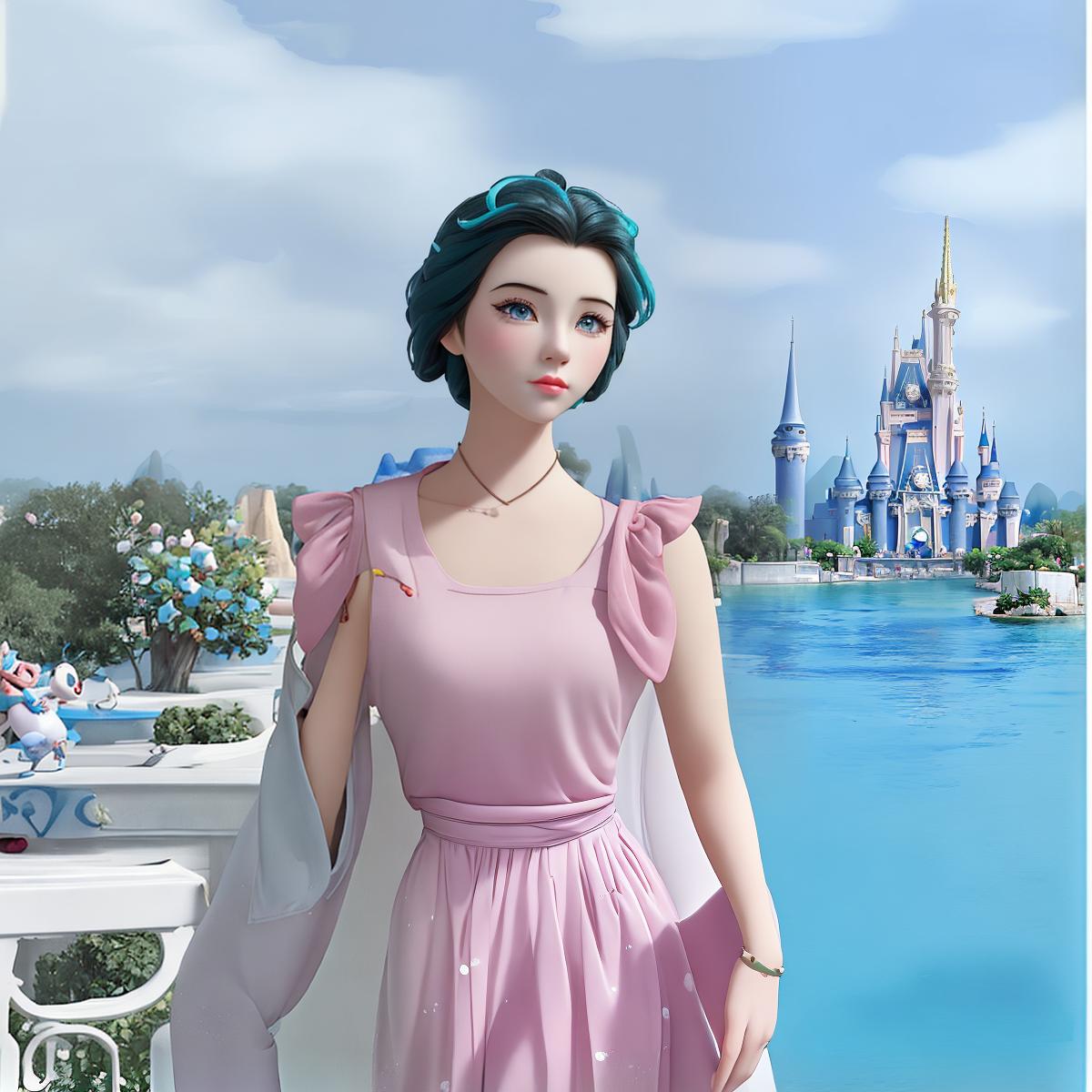  modern disney style, happiness