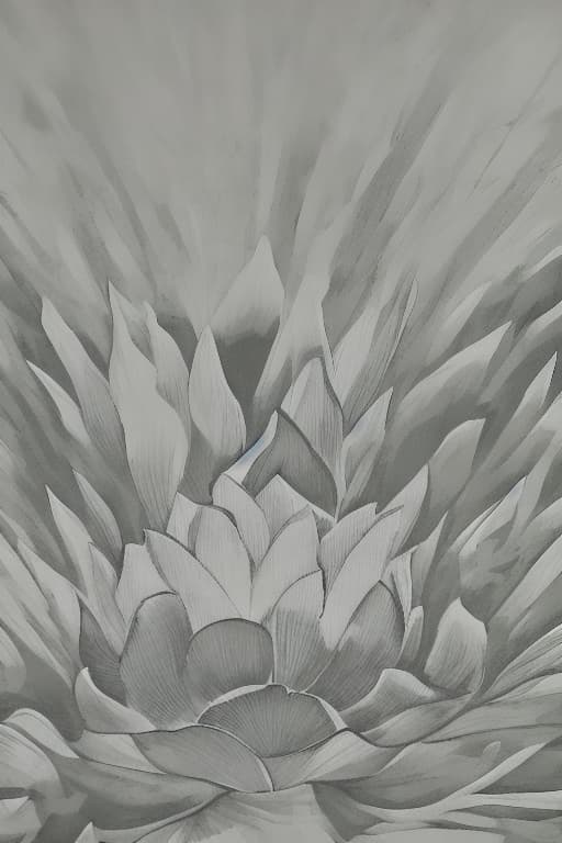  Image of 1 white transparency lotus flower in heaven with serenity tone and holy spirituality mood