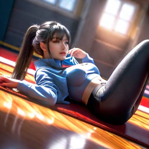  score_9, score_8_up, score_7_up, score_6_up, source_anime, BREAK <lora:leggings_v2.6-pony:1.0> 1girl, grey leggings, lying, looking at viewer, on stomach, huge ass, hyper detailed hyperrealistic, full body, detailed clothing, highly detailed, cinematic lighting, stunningly beautiful, intricate, sharp focus, f/1. 8, 85mm, (centered image composition), (professionally color graded), ((bright soft diffused light)), volumetric fog, trending on instagram, trending on tumblr, HDR 4K, 8K