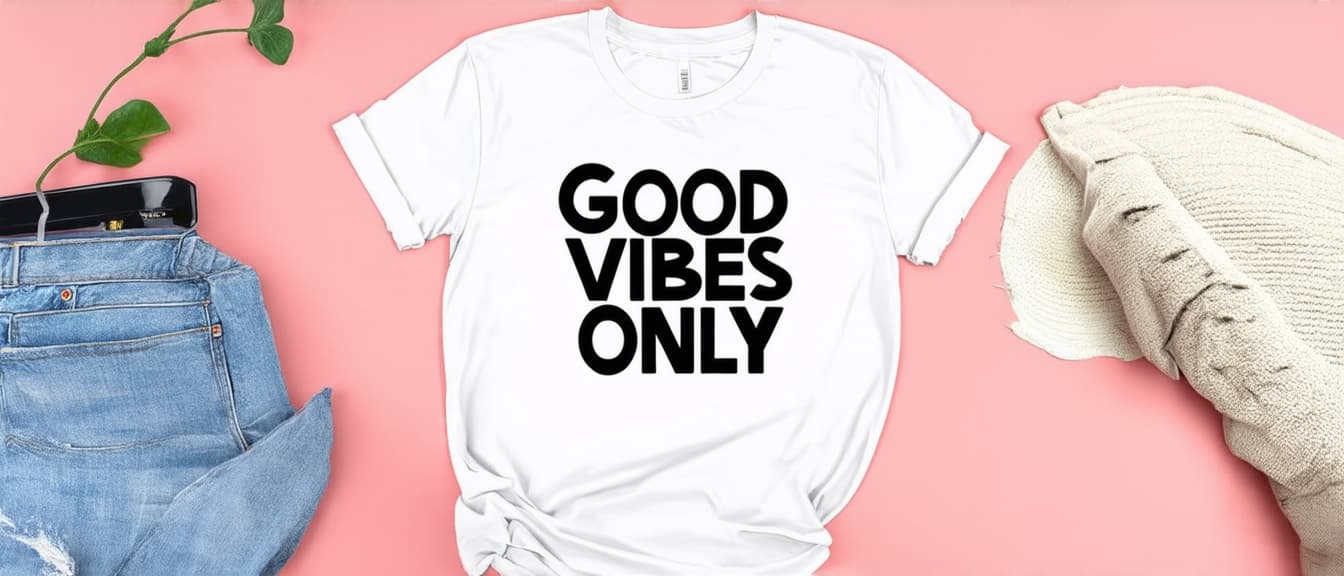  Good vibes only typography t shirt design. Famous quotes t shirt design.