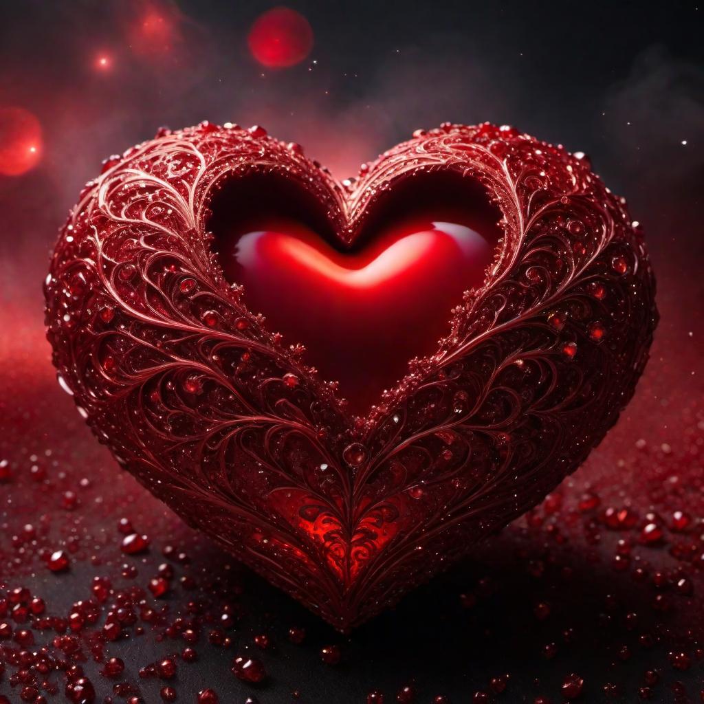  An image of the most beautiful red heart in the galaxy in the universe hyperrealistic, full body, detailed clothing, highly detailed, cinematic lighting, stunningly beautiful, intricate, sharp focus, f/1. 8, 85mm, (centered image composition), (professionally color graded), ((bright soft diffused light)), volumetric fog, trending on instagram, trending on tumblr, HDR 4K, 8K