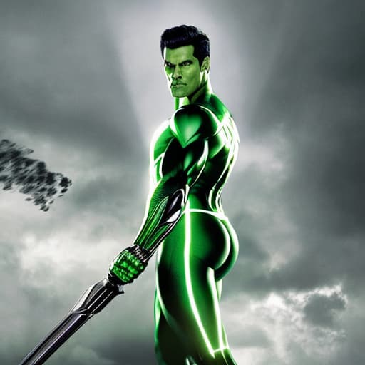  green lantern fighting with jhon Constantine hyperrealistic, full body, detailed clothing, highly detailed, cinematic lighting, stunningly beautiful, intricate, sharp focus, f/1. 8, 85mm, (centered image composition), (professionally color graded), ((bright soft diffused light)), volumetric fog, trending on instagram, trending on tumblr, HDR 4K, 8K